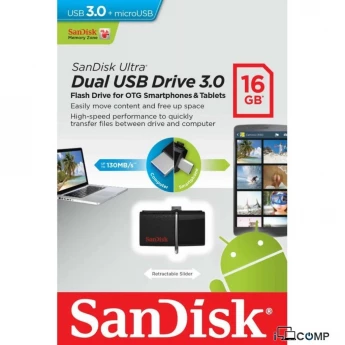 USB Flash Sandisk Dual Drive OTG 16 Gb (SDD2-016G-G46)