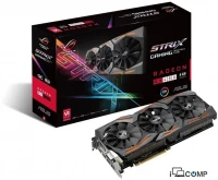 Asus Strix AMD RX 480 (90YV09K0-M0NA00) (AMD Radeon RX 480/ PCI Express 3.0/ OpenGL®4.5/ GDDR5 8GB/ 256-bit/ Digital Max Resolution:7680x4320/ HDMIx2/ DVIx1/ DisplayPx2/ 1 x 8-pin)