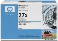 HP 27X (C4127X) Qara kartric