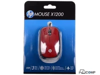 HP X1200 Flyer Red (H6F01AA) Wired Mouse
