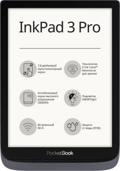 Внешний вид: PocketBook InkPad 3 Pro 740 Metallic Grey (PB740-2-J-CIS) PocketBook InkPad 3 Pro 740 Metallic Grey (PB740-2-J-CIS)