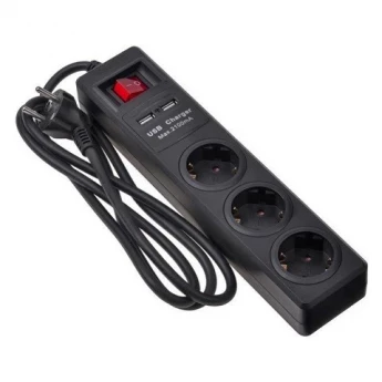Внешний вид: Power Socket 2E 2E-U03ESUM1.8 Elektrik şəbəkə filteri Power Socket 2E 2E-U03ESUM1.8 Elektrik şəbəkə filteri