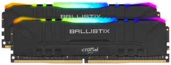 Внешний вид: DDR4 Crucial Ballistix 16GB 3200 Mhz (BL2K8G32C16U4BL) Kit DDR4 Crucial Ballistix 16GB 3200 Mhz (BL2K8G32C16U4BL) Kit