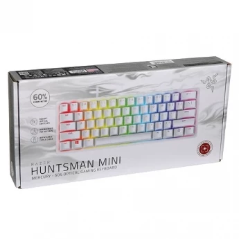 Внешний вид: Razer Huntsman Mini Mercury (RZ03-03390400-R3M1) White Gaming Keyboard Razer Huntsman Mini Mercury (RZ03-03390400-R3M1) White Gaming Keyboard