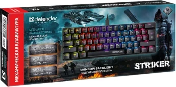 Внешний вид: Defender Striker (GK-380L 45380) Gaming Keyboard Defender Striker (GK-380L 45380) Gaming Keyboard