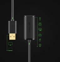 Ugreen 10321 USB (M) to USB (F) Cable 10m