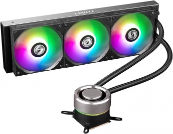 Внешний вид: Lian Li Galahad AiO 360 RGB (GA-360B) CPU Cooler Lian Li Galahad AiO 360 RGB (GA-360B) CPU Cooler
