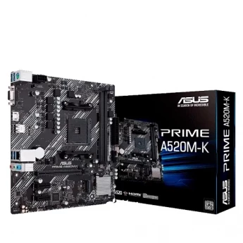 Внешний вид: Asus Prime A520M-K Motherboard Asus Prime A520M-K Motherboard