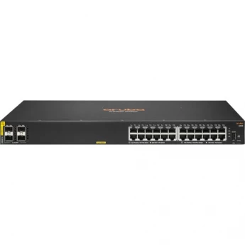 Внешний вид: HPE Aruba Networking CX 6000 24G Class4 PoE 4SFP 370W Switch (R8N87A) HPE Aruba Networking CX 6000 24G Class4 PoE 4SFP 370W Switch (R8N87A)