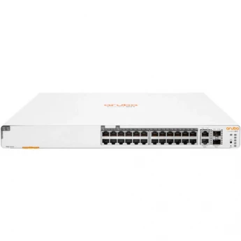 Внешний вид: HPE Aruba Instant On 1960 24G 20p Class4 4p Class6 PoE 2XGT 2SFP+ 370W Switch (JL807A) HPE Aruba Instant On 1960 24G 20p Class4 4p Class6 PoE 2XGT 2SFP+ 370W Switch (JL807A)