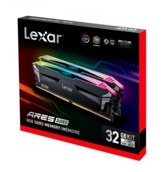 Внешний вид: DDR5 Lexar Ares RGB 32GB 6000 MHz (LD5BU016G-R6000GDLA) Kit DDR5 Lexar Ares RGB 32GB 6000 MHz (LD5BU016G-R6000GDLA) Kit