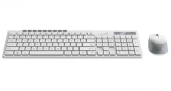 Внешний вид: Genius SlimStar 8230 White Wireless Combo Genius SlimStar 8230 White Wireless Combo