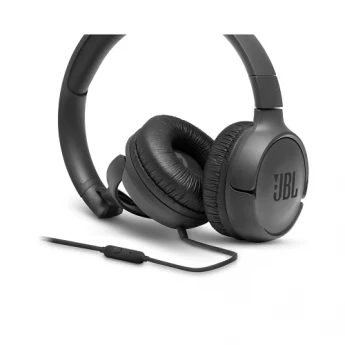 Внешний вид: JBL Tune 500 (JBLT500BLK) Black Wired Headphone JBL Tune 500 (JBLT500BLK) Black Wired Headphone