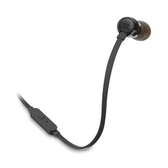 Внешний вид: JBL TUNE 110 (JBLT110BLK) Black In-Ear Headset JBL TUNE 110 (JBLT110BLK) Black In-Ear Headset