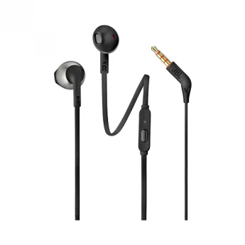 Внешний вид: JBL TUNE 205 (JBLT205BLK) Black Earbud Headphones JBL TUNE 205 (JBLT205BLK) Black Earbud Headphones