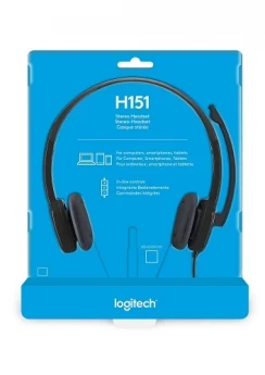 Внешний вид: Logitech H151 (981-000589) One Plug Headset Logitech H151 (981-000589) One Plug Headset