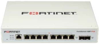 Внешний вид: Fortinet FortiSwitch FS-108F-POE Secure Access Switch Fortinet FortiSwitch FS-108F-POE Secure Access Switch