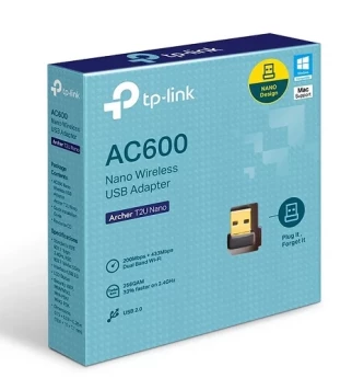 Внешний вид: TP-Link Archer T2U NANO Dual Band USB Wi-Fi Adapter TP-Link Archer T2U NANO Dual Band USB Wi-Fi Adapter