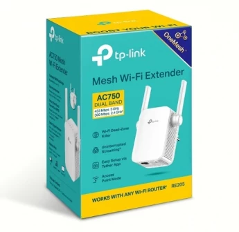 Внешний вид: TP-Link RE205 Wi-Fi Range Extender TP-Link RE205 Wi-Fi Range Extender