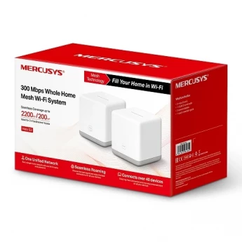 Внешний вид: Mercusys Halo S3 2 Unit 300 Mbps Whole Home Mesh Wi-Fi System Mercusys Halo S3 2 Unit 300 Mbps Whole Home Mesh Wi-Fi System