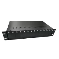 CUDY MC1402 2U 19-Inch 14-Slot Dual Power Chassis