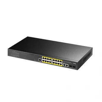 Внешний вид: CUDY GS2018PS2-200W 16-Port Managed PoE Switch CUDY GS2018PS2-200W 16-Port Managed PoE Switch