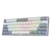Redragon K617 FIZZ (K617-RGB) 60% Grey-White Gaming Keyboard