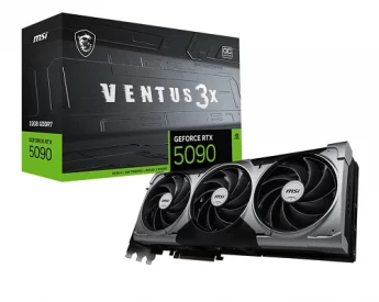 Внешний вид: MSI GeForce RTX™ 5090 Ventus 3X OC 32GB 512bit MSI GeForce RTX™ 5090 Ventus 3X OC 32GB 512bit