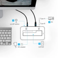 Orico 6619US3-V1-EU-BK-BP 2.5/3.5 inch HDD Dock