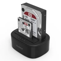 Orico 6228US3-C-EU-BK-BP 2.5/3.5 2-Bay 1 to 1 Clone Hard Drive Dock