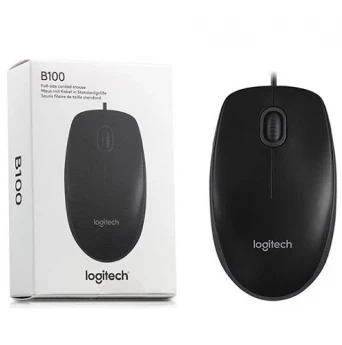 Внешний вид: Logitech Business B100 (910-003357) Black USB Mouse Logitech Business B100 (910-003357) Black USB Mouse