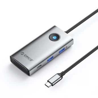 Внешний вид: Orico PW11-6PCR-GY-EP 6-in-1 USB-C Hub Orico PW11-6PCR-GY-EP 6-in-1 USB-C Hub