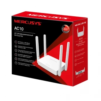 Внешний вид: Mercusys AC10 Dual-band AC1200 Wi-Fi router Mercusys AC10 Dual-band AC1200 Wi-Fi router
