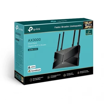 Внешний вид: TP-Link Archer AX53 AX3000 Dual Band Gigabit Wi-Fi 6 Router TP-Link Archer AX53 AX3000 Dual Band Gigabit Wi-Fi 6 Router