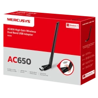 Mercusys MU6H AC650 High Gain Wireless Dual Band USB Adapter