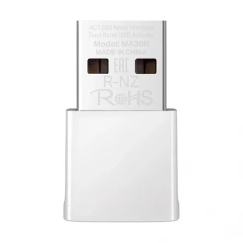 Внешний вид: Mercusys MA30N AC1300 Nano Wireless Dual Band USB Adapter Mercusys MA30N AC1300 Nano Wireless Dual Band USB Adapter