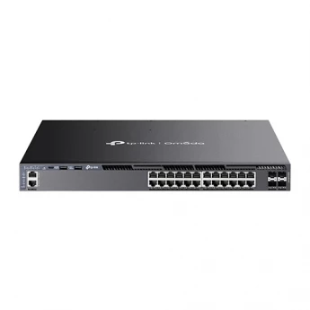 Внешний вид: Omada SG6428XHP 24-Port Gigabit Stackable L3 Managed PoE+ Switch with 4 10G Slots Omada SG6428XHP 24-Port Gigabit Stackable L3 Managed PoE+ Switch with 4 10G Slots