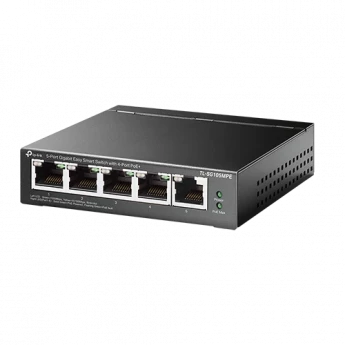 Внешний вид: TP-Link TL-SG105MPE 5-Port Gigabit Easy Smart Switch with 4-Port PoE+ TP-Link TL-SG105MPE 5-Port Gigabit Easy Smart Switch with 4-Port PoE+