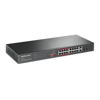 Mercusys MS118CP 16-Port 10/100Mbps + 2-Port Gigabit Rackmount Switch with 16-Port PoE+