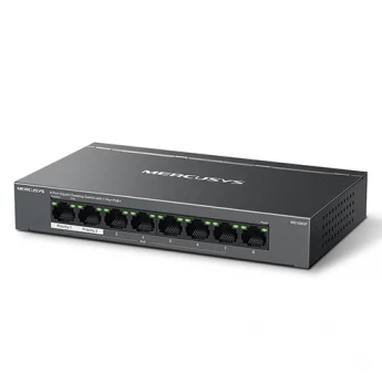 Внешний вид: Mercusys MS108GP 8-Port Gigabit Desktop Switch with 7-Port PoE+ Mercusys MS108GP 8-Port Gigabit Desktop Switch with 7-Port PoE+