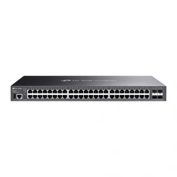 Внешний вид: Omada SG5452X 48-Port Gigabit Stackable Lite L3 Managed Switch with 4× 10G Slots Omada SG5452X 48-Port Gigabit Stackable Lite L3 Managed Switch with 4× 10G Slots