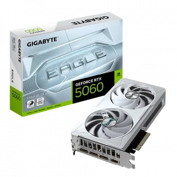 Внешний вид: Gigabyte GeForce RTX™ 5060 Eagle OC Ice 8GB 128bit Gigabyte GeForce RTX™ 5060 Eagle OC Ice 8GB 128bit