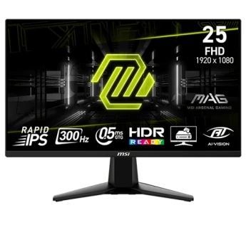 Внешний вид: MSI MAG 255XF 24.5-inch FHD 300Hz Gaming Monitor MSI MAG 255XF 24.5-inch FHD 300Hz Gaming Monitor