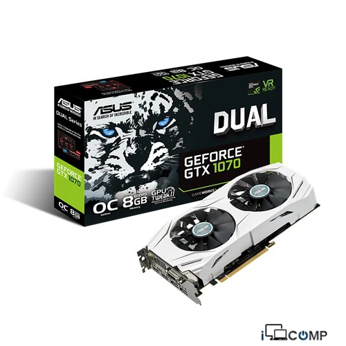 ASUS GeForce® GTX™ 1070 DUAL-GTX1070-O8G (90YV09T1-M0NA00) (8 GB | 256 Bit)