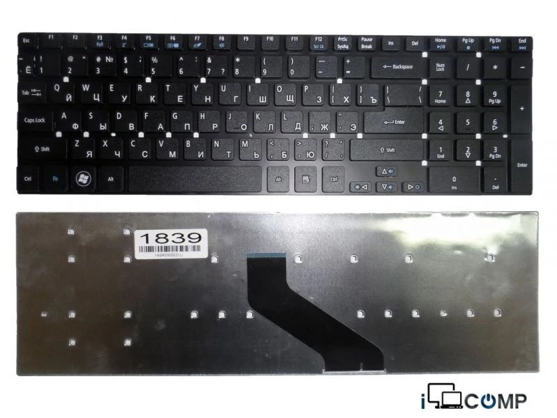 Acer Aspire 5755 5830 E1-522 E1-532 E1-731 V3-551 V3-731  (KB.I170G.310) seriyasi ucun noutbuk klaviaturasi