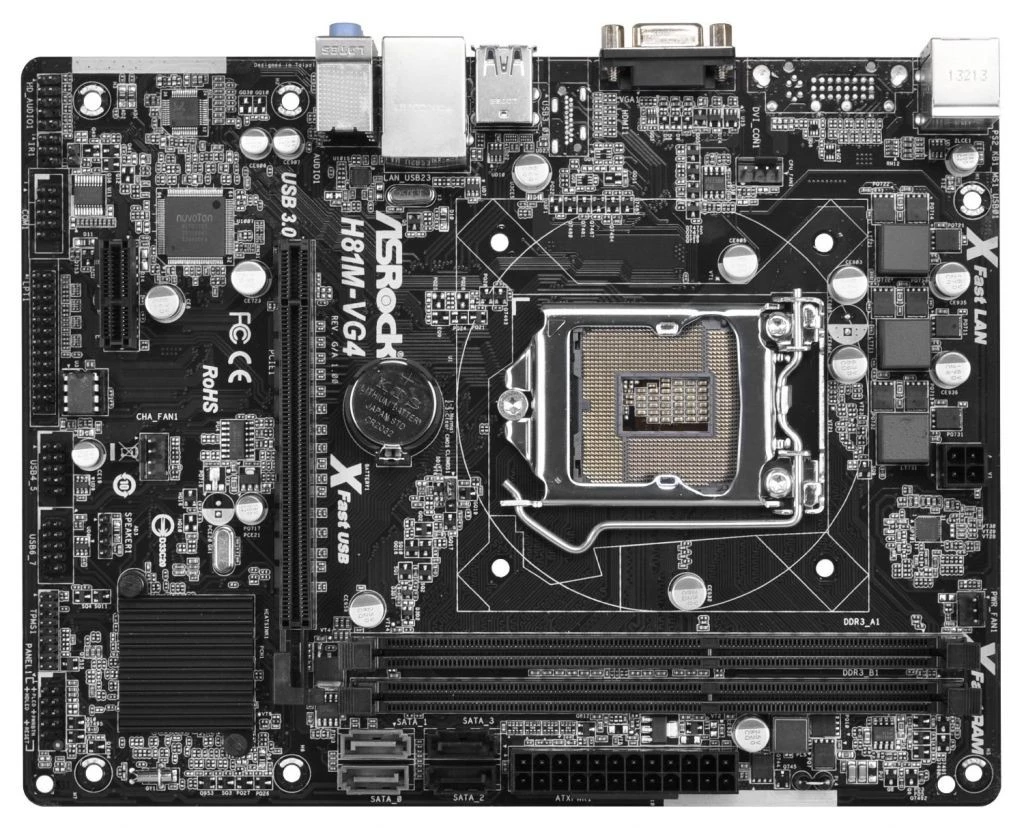 ASRock H81M-VG4 (90-MXB1J0-A0UAYZ) Mainboard