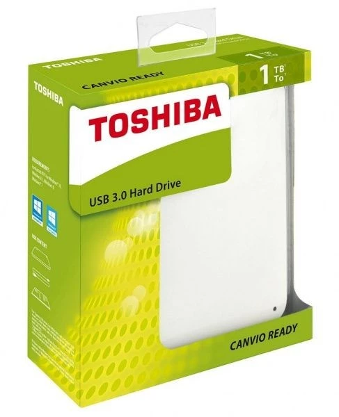 External HDD Toshiba Canvio Ready 1TB (HDTP210EW3AA) White