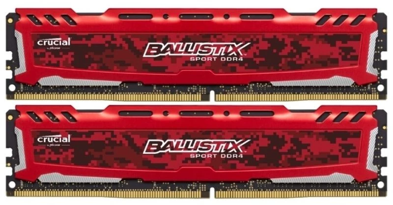 DDR4 Crucial Ballistix Sport LT Red 16 GB (BLS2K16G4D240FSE)
