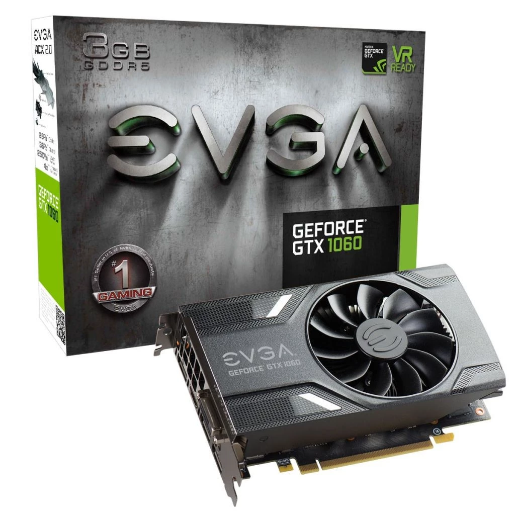 EVGA GeForce GTX 1060 GAMING (03G-P4-6160-KR) (3 GB | 192 Bit)