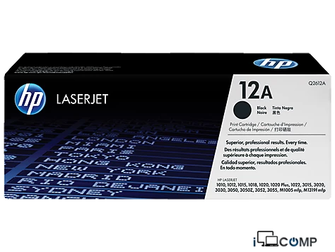 HP 12A (Q2612A) Qara kartric
